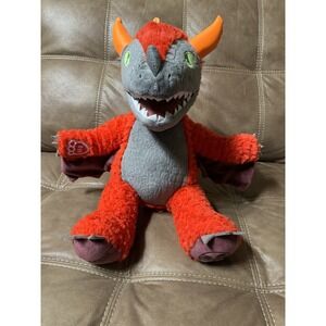 Build A Bear Magiquest Plush Charlock Red Dragon Stuffed Animal B.A.B